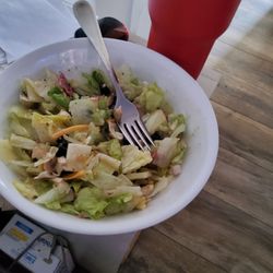 Capriotti's Sandwich Shop - CAP'S Chopped salad with extra meat.