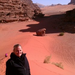 Unquote Travel - Climbing the dunes in Wadi Rum, Jordan