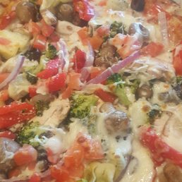 Mounds and mounds of toppings of your choice at Mod's!