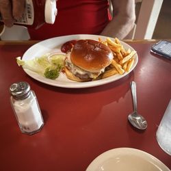 Amherst Diner - Amherst Burger and fries