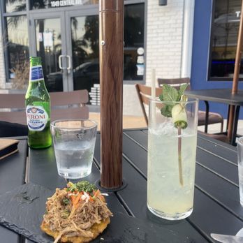 COPA - Tostones & cucumber limeade with rum - Latin American Near Me - St. Petersburg, Florida COPA - Tostones & cucumber limeade with rum - Latin American Near Me - St. Petersburg, Florida