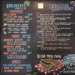 Cool Beans Cafe - Food menu