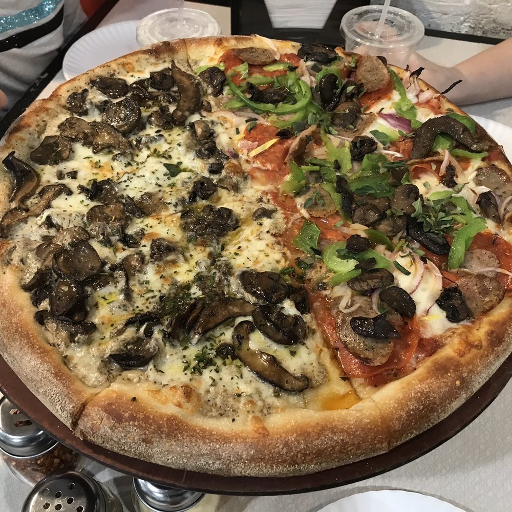 We, The Pizza - 1/2 and 1/2 combo and shroom forest - Pizza Near Me - Washington, DC, District of Columbia We, The Pizza - 1/2 and 1/2 combo and shroom forest - Pizza Near Me - Washington, DC, District of Columbia