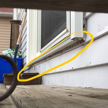 EcoTech Windows & Doors - No caulking no flashing under door - Windows Installation Near Me - Concord, Ontario