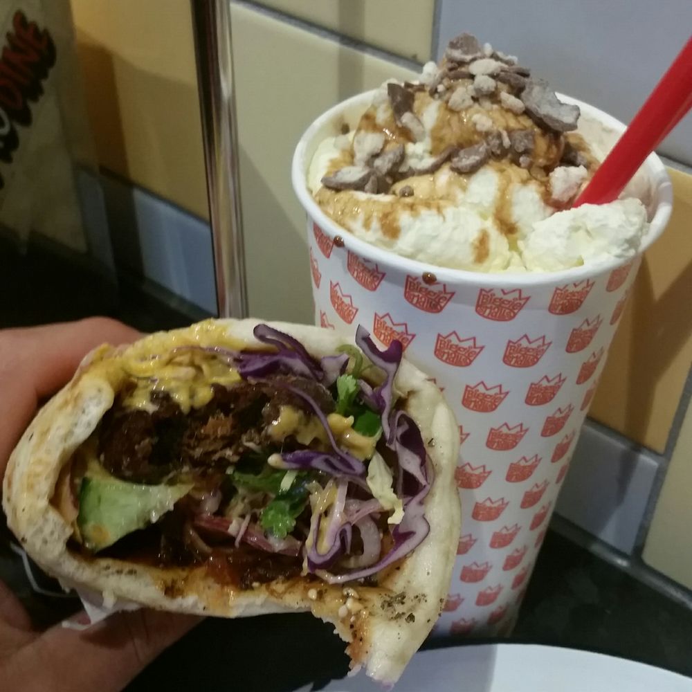 Biggie Smalls - Harlem shake $12 with whisky & beef Brisket kebab... trying to eat it slowly lol!!! - Kebab Near Me - Collingwood, VIC Biggie Smalls - Harlem shake $12 with whisky & beef Brisket kebab... trying to eat it slowly lol!!! - Kebab Near Me - Collingwood, VIC