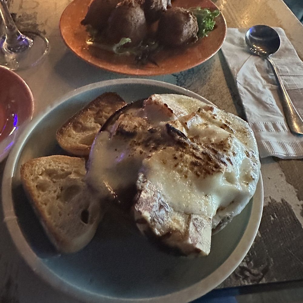 Flavour Kitchen & Wine Bar - French onion soup with bone marrow - Wine Bars Near Me - Cocoa Beach, Florida