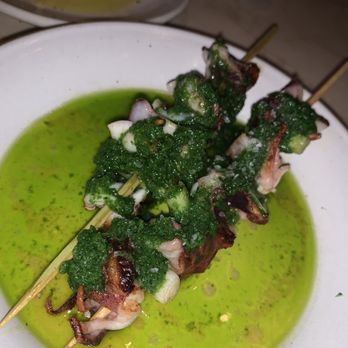 Dame - Squid and scallion skewers - Seafood Near Me - New York, New York
