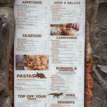 T-Rex Cafe - Menu outside so you can get idea of what they have - American Near Me - Lake Buena Vista, Florida
