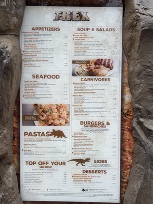 Menu photo 7 T-Rex Cafe Lake Buena Vista, FL
