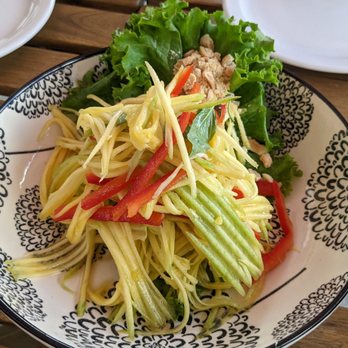 Taste With Andy - a plate of salad on a wooden table - Thai Near Me - Guelph, Ontario Taste With Andy - a plate of salad on a wooden table - Thai Near Me - Guelph, Ontario