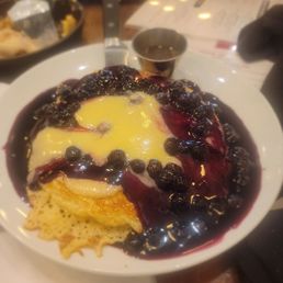 Blueberry pancakes were one of our favorites. Blueberry pancakes were one of our favorites.