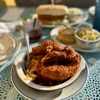 The Southerner - Nashville hot chicken on Mac and cheese - Southern Near Me - Saugatuck, Michigan
