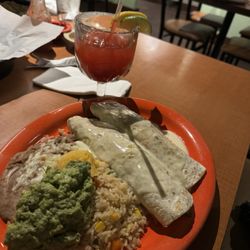 Camila's Tex-Mex - Steak Burrito Dinner & Strawberry Margarita