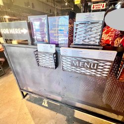 Traveler's Cart - Line up here to order. All the menus you need - HRW, all-day, brunch, little explorers (for kiddos)