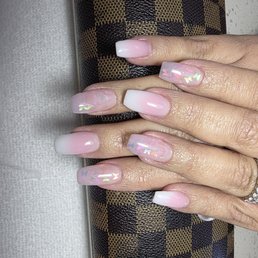 New ombre pink with butterfly