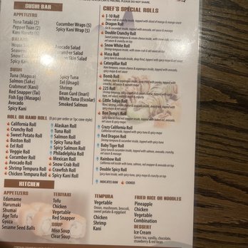 Sushi Masa - All You Can Eat Lunch Menu - Sushi Bars Near Me - Baton Rouge, Louisiana Sushi Masa - All You Can Eat Lunch Menu - Sushi Bars Near Me - Baton Rouge, Louisiana