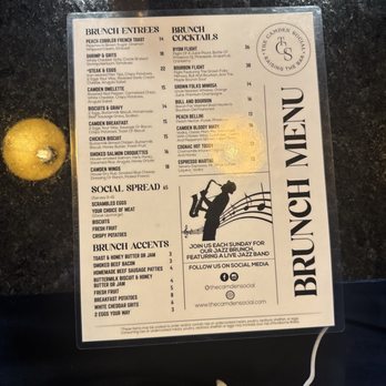 The Camden Social - The Menu - Cocktail Bars Near Me - Minneapolis, Minnesota