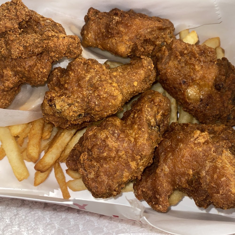 NY Chicken & Biscuits - Hot wings with fries! Spicy and decent size. - Chicken Wings Near Me - Hartford, Connecticut NY Chicken & Biscuits - Hot wings with fries! Spicy and decent size. - Chicken Wings Near Me - Hartford, Connecticut