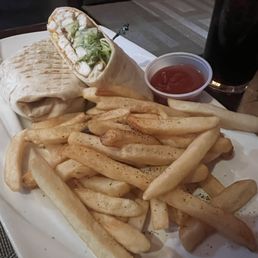 Grilled chicken avocado wrap. Grilled chicken avocado wrap.