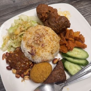 Borneo Eatery - Nasi Rendang Plate - Indonesian Near Me - Alhambra, California Borneo Eatery - Nasi Rendang Plate - Indonesian Near Me - Alhambra, California