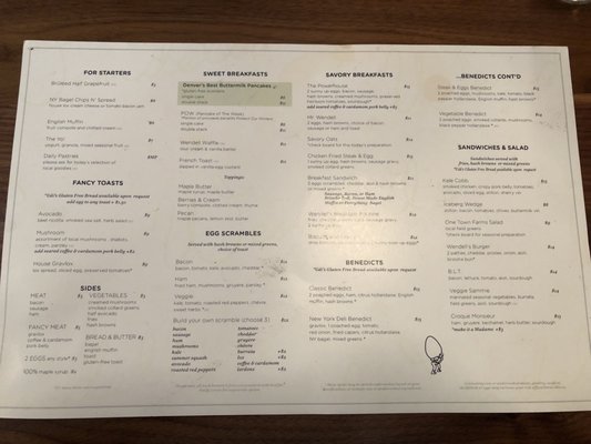 Menu photo 3 Wendell's Denver, CO