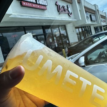Ume Tea - Passion Fruit Green Tea w/ Crystal Boba And Lychee Jelly - Bubble Tea Near Me - Los Angeles, California Ume Tea - Passion Fruit Green Tea w/ Crystal Boba And Lychee Jelly - Bubble Tea Near Me - Los Angeles, California