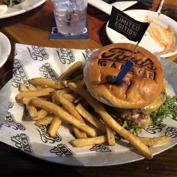 Ford's Garage Dearborn - Bison Bacon Burger - Burgers Near Me - Dearborn, Michigan