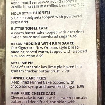 Dat Cajun Place Cafe - Desserts -- just start here! - Cajun/Creole Near Me - Panama City, Florida Dat Cajun Place Cafe - Desserts -- just start here! - Cajun/Creole Near Me - Panama City, Florida