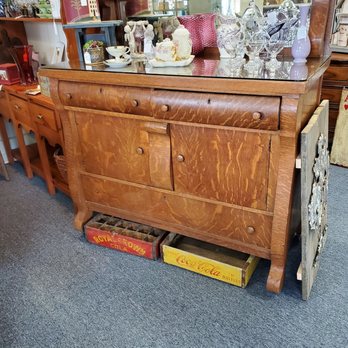 K M Trinkets - Antique Tiger Oak Dresser/buffet, - Antiques Near Me - Hudson, New Hampshire K M Trinkets - Antique Tiger Oak Dresser/buffet, - Antiques Near Me - Hudson, New Hampshire