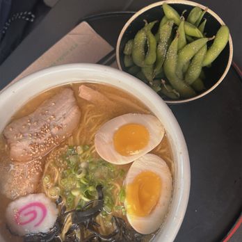 Santouka Back Bay - Miso ramen (large), edamame - Ramen Near Me - Boston, Massachusetts