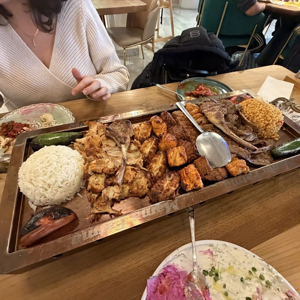Mama Fatma - Mama platter for 2 people with rice and Bulgar. - Turkish Near Me - Mississauga, Ontario