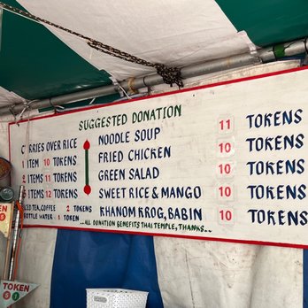 Wat Mongkolratanaram - Token menu - Thai Near Me - Berkeley, California Wat Mongkolratanaram - Token menu - Thai Near Me - Berkeley, California