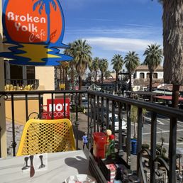 Balcony overlooking Palm Canyon Drive