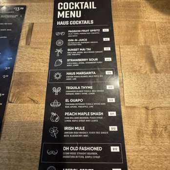 Dog Haus - Cocktail Menu - New American Near Me - Chandler, Arizona Dog Haus - Cocktail Menu - New American Near Me - Chandler, Arizona