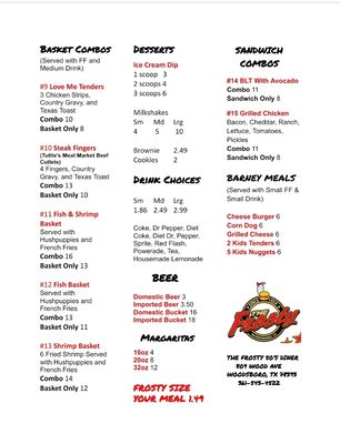 Menu photo 3 The Frosty Woodsboro, TX Menu photo 3 The Frosty Woodsboro, TX
