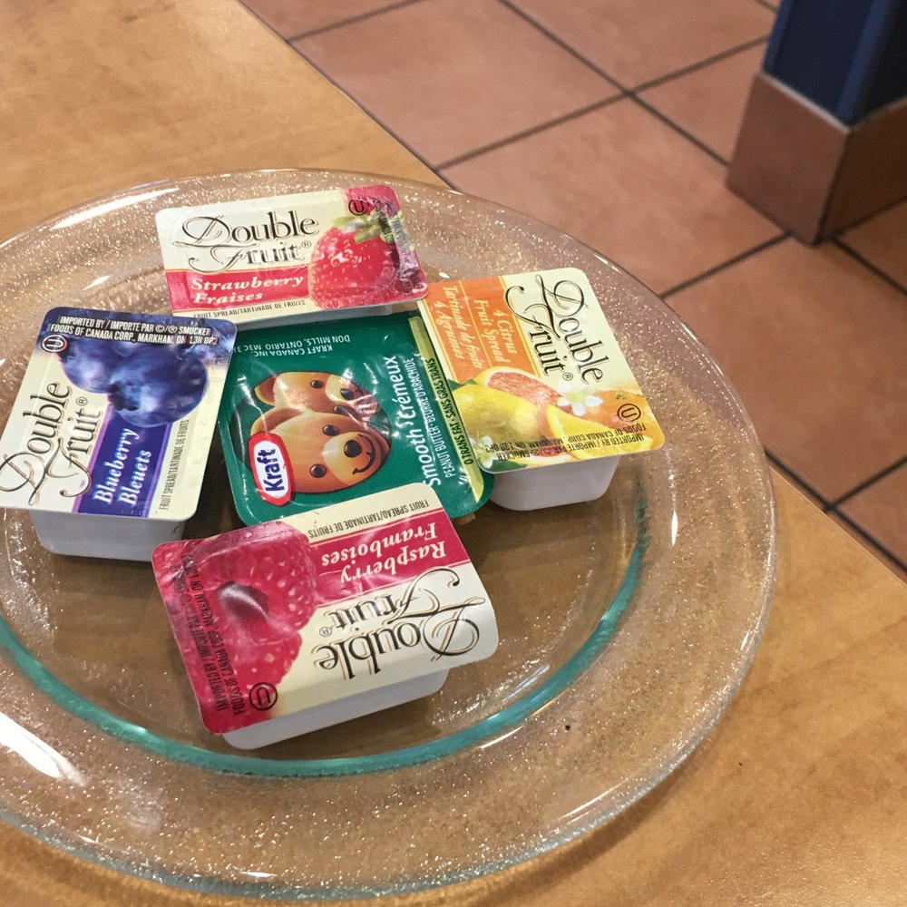 Chez Cora - a glass plate with a variety of snacks on it - Breakfast & Brunch Near Me - Saskatoon, Saskatchewan