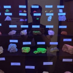 World Museum of Natural History - More cool minerals - they look even better when I am not in the reflection!