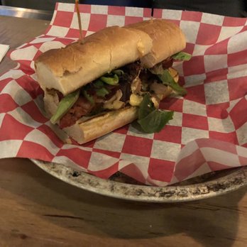 Cedar Springs Brewing Company - Grilled chicken patty melt - German Near Me - Cedar Springs, Michigan