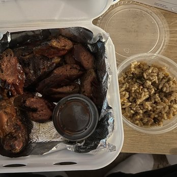 Kaylo's BBQ - From 2 good to go. Bbq chicken and sausage with rice - Barbeque Near Me - Sacramento, California Kaylo's BBQ - From 2 good to go. Bbq chicken and sausage with rice - Barbeque Near Me - Sacramento, California
