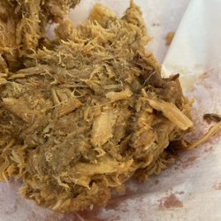 Aunt B’s BBQ and Grill - My partially eaten BBQ Sandwich. I was too hungry to wait to take a picture. Smoky and delicious.