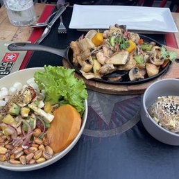 Vegan ceviche and seafood chowfa Vegan ceviche and seafood chowfa