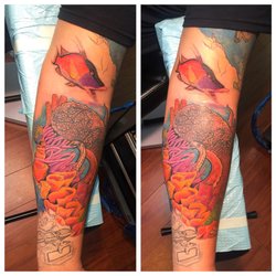 Triton Tattoo - Tattoo by Leah Lagalo