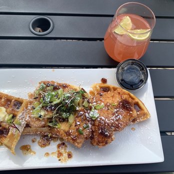 Uptown Food and Spirits - Chicken and waffles, grapefruit mimosa - Breakfast & Brunch Near Me - Warren, Rhode Island Uptown Food and Spirits - Chicken and waffles, grapefruit mimosa - Breakfast & Brunch Near Me - Warren, Rhode Island