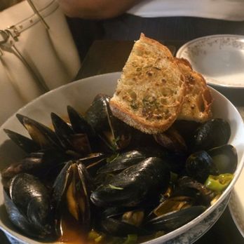 Adelinas Restaurant & Bar - Mussels with tomato broth. Sourdough bread. - Italian Near Me - Philadelphia, Pennsylvania Adelinas Restaurant & Bar - Mussels with tomato broth. Sourdough bread. - Italian Near Me - Philadelphia, Pennsylvania