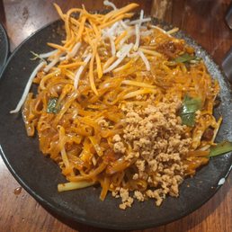 Pad Thai. Low quality meat and the noodles have zero bite.