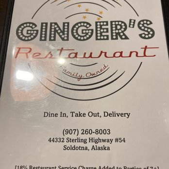 Ginger's Restaurant - Menu - Burgers Near Me - Soldotna, Alaska Ginger's Restaurant - Menu - Burgers Near Me - Soldotna, Alaska