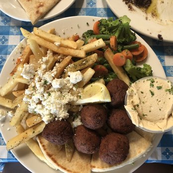 Georges Greek On Second - Falafel Plate - To die for! - Greek Near Me - Long Beach, California