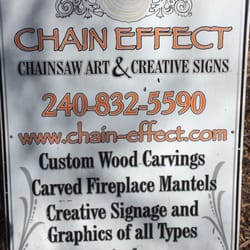 Chain Effect Chain Saw Art & Creative Signs