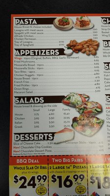 Menu photo 4 806 Pizza House Plainview, TX