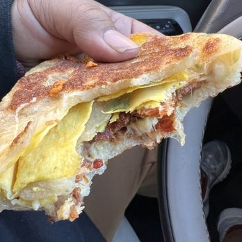 Win Son Bakery - Bacon Egg & Havarti Cheese on Scallion Pancake. Indescribably delicious!! 12-7-2024 - Taiwanese Near Me - Brooklyn, New York Win Son Bakery - Bacon Egg & Havarti Cheese on Scallion Pancake. Indescribably delicious!! 12-7-2024 - Taiwanese Near Me - Brooklyn, New York